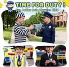 2pcs Police Costume Accessories fake Badge X-large  Black