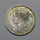 1858 Canada Ten Cents 10c Very Nice Au Toned   Better Date  Lt  Obv  Clean -199-