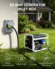 30 Amp Generator Inlet Box  Pre-drilled Nema L14-30 Power Inlet Box  125 250v