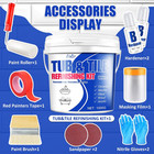 Tub And Tile Refinishing Kit - 35oz Semi-gloss White Tile Paint With Tools For B