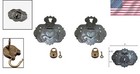 Vintage Antique Brass Hasp Clasp Latch And Mini Padlock Set - Rust-proof 2pcs