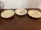 Set Of 3 Vintage 1960s Coors Light Beer Ceramic Ashtray Bar Mancave Decor
