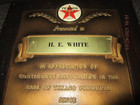 Texaco Dealer Plaque  Please Read Listing  No Returns