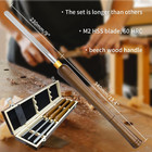 3-pack M2 Hss Bowl Gouge  Side Grind Wood Lathe Turning Chisels   M2 High-speed