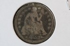 1853 Seated Liberty Dime Arrows Love Token 41kr