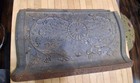 Antique Cast Iron Parlor Stove Door Panel  Rosette   Vines