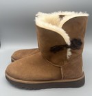 Ugg Australia Women s Bailey Mariko Sheepskin Boots Brown Us 9 New