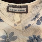 Denim Jean Jumper Dress With Floral Blue T-shirt 90s Vintage Arizona Jean Pocket