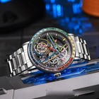 Men s Automatic Mechanical Tourbillon Skeleton Watch Luxury Wristwatch