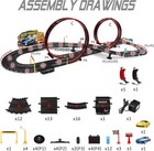 Slot Car Race Track Set Electric Powered Race Track Dual Racing Car Track Set
