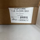 Bagcraft 300471 Clown Paper Popcorn Bag - Blue red white  1000 ct  New