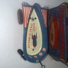 Vintage 1930s Wyandotte Toys Pressed Steel Litho Space Strat-o-wagon   Box - Usa