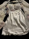 Luxury Bridal White Lace  Lingerie Set With Robe Wore Once