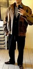 Men s Vintage Brown Leather Flight Bomber Jacket