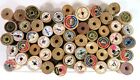 Lot 50 Vintage   Antique Sewing Thread Wooden Spools 