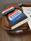 Vtg American Tourister Escort Brown W ivory Lining  Train Case Style 6000 Nwt