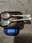  2  Italian 800 Silver Sugar Spoons Clementi Bologna Mantel 33 5g Italy