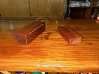 Vintage Chinese Bangzi Wood Percussion Musical Instruments Signed 8x 2 5 7x 1 5