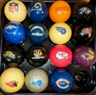Pool Balls - Mlb - Nfl - Nba - Nhl Knicks  Mets  Giants  Rangers  Bengals      