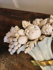 Vintage Italian Wall Ornament Carved Wood Pediment Cornucoppia Architectural 