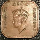 World War Ii Era High Grade Xf 1940 Malaysia Malaya One Cent Coin-square-oct070
