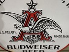 Large 3 Foot Anheuser -busch Budweiser Beer Vintage Look Reproduction Metal Sign