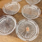 Vintage Nachtmann Europa Bleikristall Crystal Coaster Set Of 6 Made In Germany