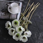 Real Touch Flowers Rose Artificial Branch Bouquet Home Decor Fake Flower 9 Color