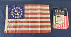 Vintage Dura-lite Us Yacht Ensign Flag 20x30 Sewn Nylon Marine Usa