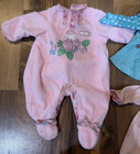 Vintage Baby Annabell Zapf Clothes Doll Pink Blue Shirt Sleeper 18 interactive
