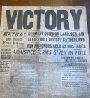 World War I Victory Newspaper Dated November 11  1918 - Duluth News Tribune