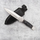 Small Black Wood Athame 7 75 Inches New Knife W  Sheath And Double-edged Blade