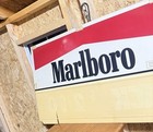 Vintage Marlboro Sold Here  Double Side Wall Sign Large  36    Wide