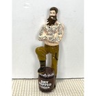 Charlie Wells Dry Hopped Lager Beer Tap Handle Tattooed Man Figural New W  Bx