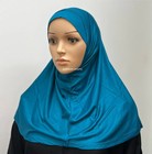 Women s 2pc Amira Jersey Instant Hijab Islamic Headscarf Soft 10  Color One Size