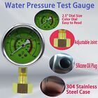 0-100 Psi Water Pressure Test Gauge Water Pressure Gauge For Home 2 5  Dial S   