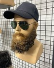 Realistic Fake Beard And Moustache Set  Human Hair  Hand Knotted For Film 
