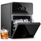 Ecozy 2  Clear Ice Ball Maker 4pcs In 40 Mins 144 Pcs day Sphere Ice Maker Black