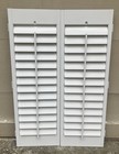52 1 2  Tall X 35  Wide White Interior Louver Plantation Window Shutters