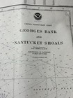 1975 Georges Bank To Nantucket Shoals Nautical Chart 48  X 36  Year Of Jaws    