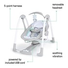 Ingenuity Convertme 2-in-1 Compact Portable Baby Swing 2 Infant Seat  Raylan