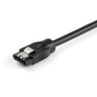Startech 12in Round Sata Cable  Black  Latching Connectors  satrd30cm 