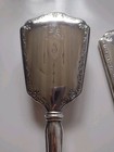 Antique International Sterling Silver Vanity Set Hand Mirror   Brush 470 G 