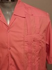 Vintage Guayabera Cuban Cigar Shirt 4 Pocket 3xl Mexican Wedding Embroidered 