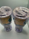 Lot Of 2 -  Royal Caribbean Coca Cola Soda Cup Tumbler W  Lid 