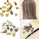 100 Pcs Dreadlock Bead Hair Rings Hair Beads Loose Braid Clip Hair Clip
