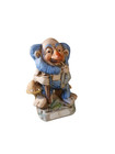 1970s Garden Gnome Old Elf Pixie Ceramic Mold Cast Figure 4  Statue Vintage