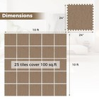 50 Pack-200 Sq ft  Foam Floor Tiles Interlocking Carpet Tiles With Edge Borders
