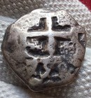 Spanish Colonial Bolivia 1758 8 Reales Piece Of Eight Cob Clear Dates 21 2 Grams