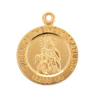 Holy Scapular Double Sided Gold Plated Sterling Silver Medal Necklace 18  Chain